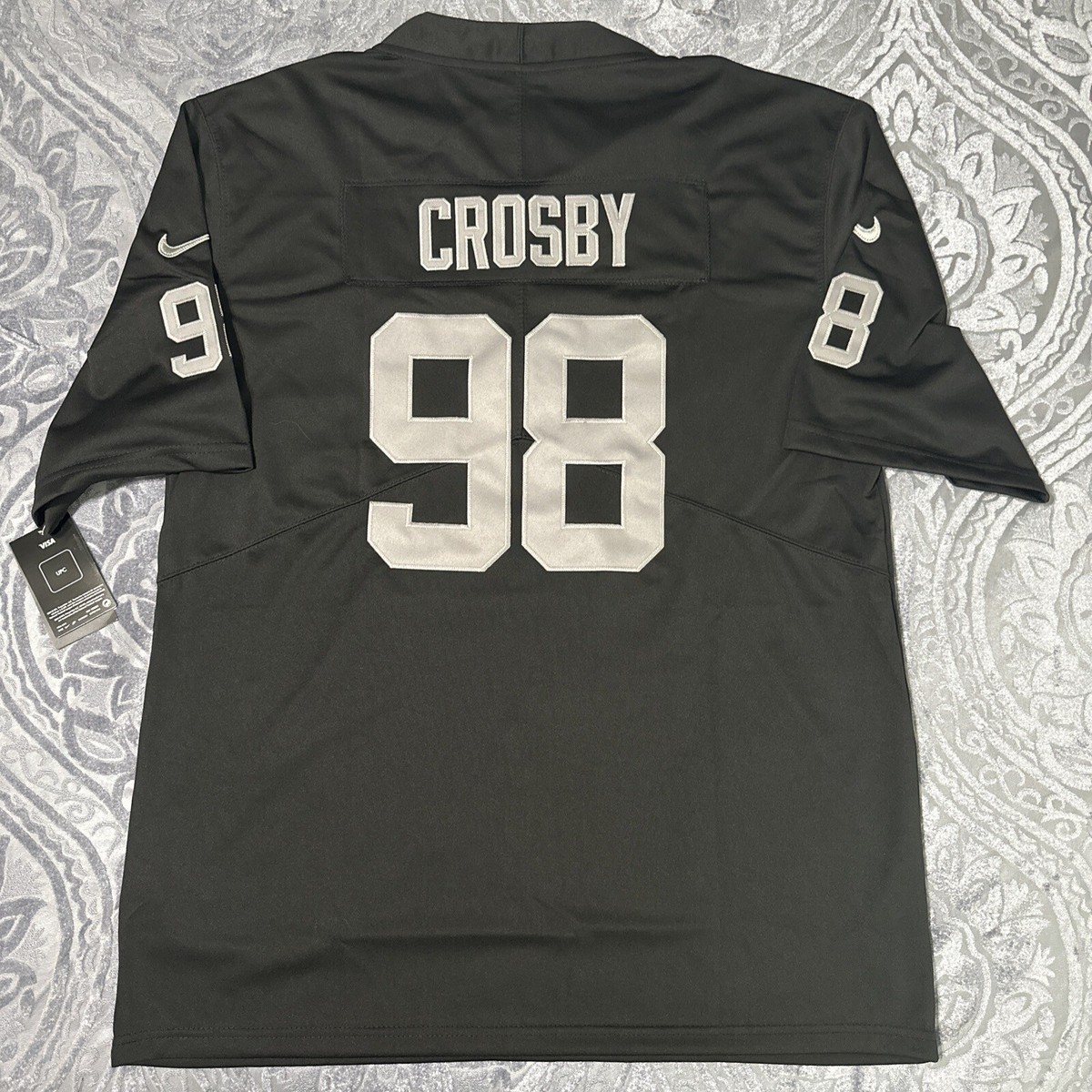 RAIDERS CROSBY 98番 ブラック ウニフォーム XL RAIDERS CROSBY 98番