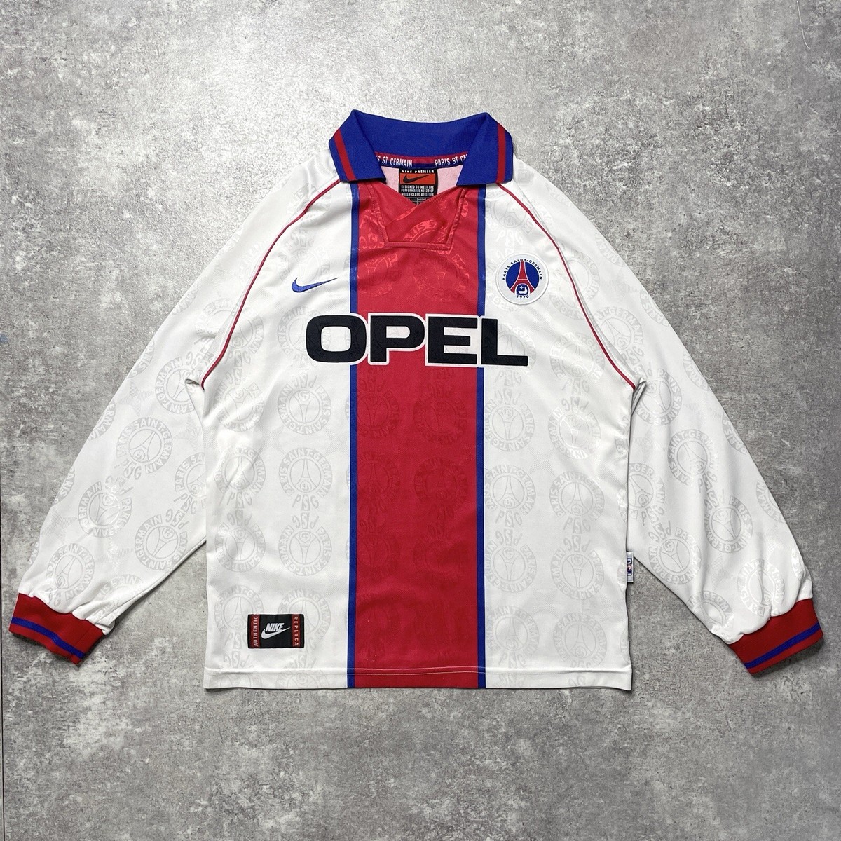 1996/97 NIKE PSG Paris Saint-GermainPlayer Issue away L/S shirt