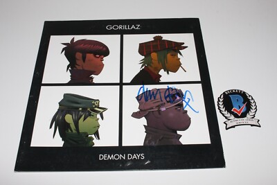 DAMON ALBARN THE GORILLAZ SIGNED 'DEMON DAYS' ALBUM VINYL RECORD