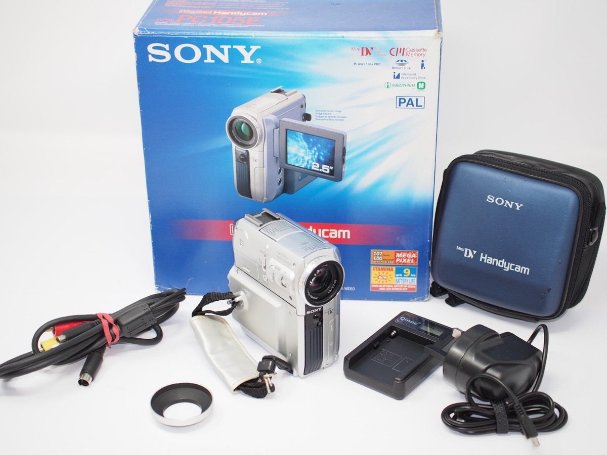 動作品☆SONY DCR PC105 MiniDv ビデオカメラ 1130 miniDVのダビングに
