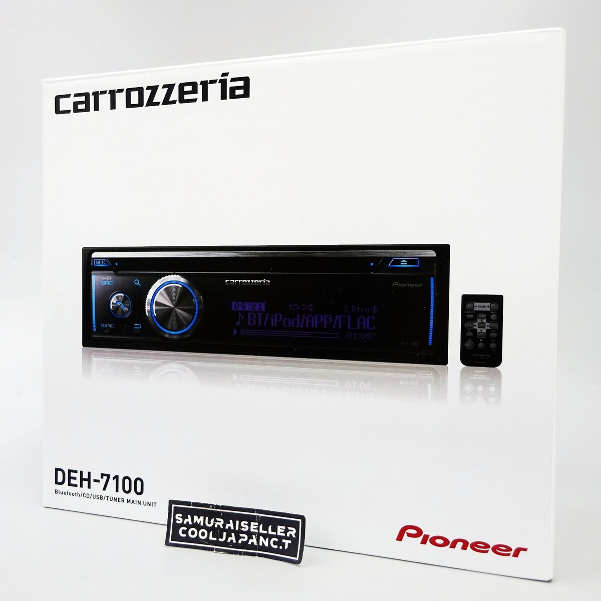 Pioneer Carrozzeria DEH-7100 CD USB Bluetooth Car Audio Japan NEW