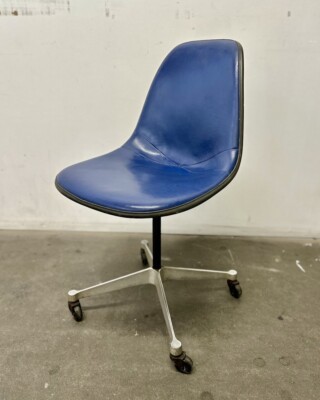 Eames for Herman Miller Vintage Original Blue 1960s Pivot Side