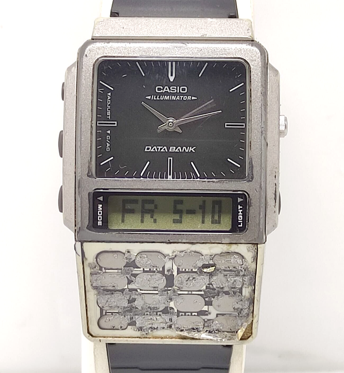 Casio Illuminator ABC-30 Data Bank Module 2332 Vintage Men's Watch