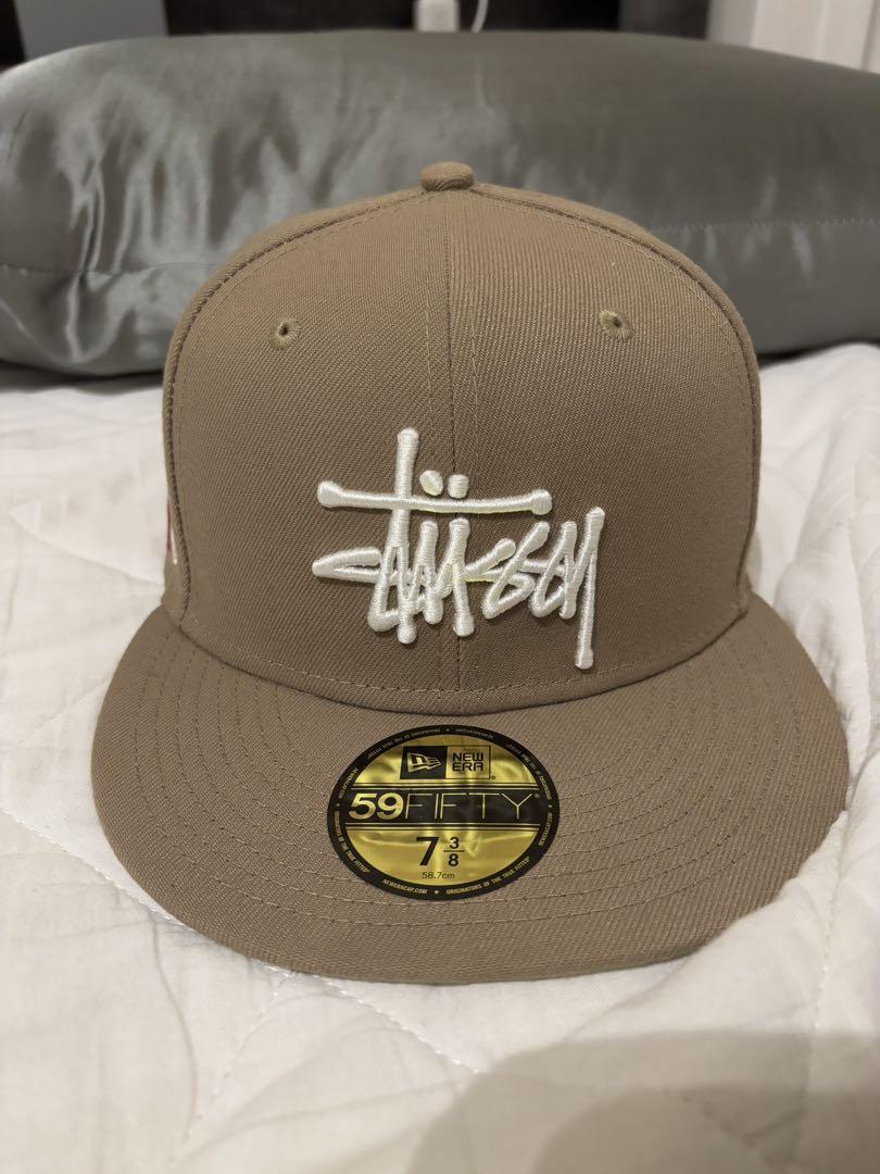 Stussy 59FIFTY ベージュキャップ 7 1⁄2 NEW ERA（ニューエラ）の