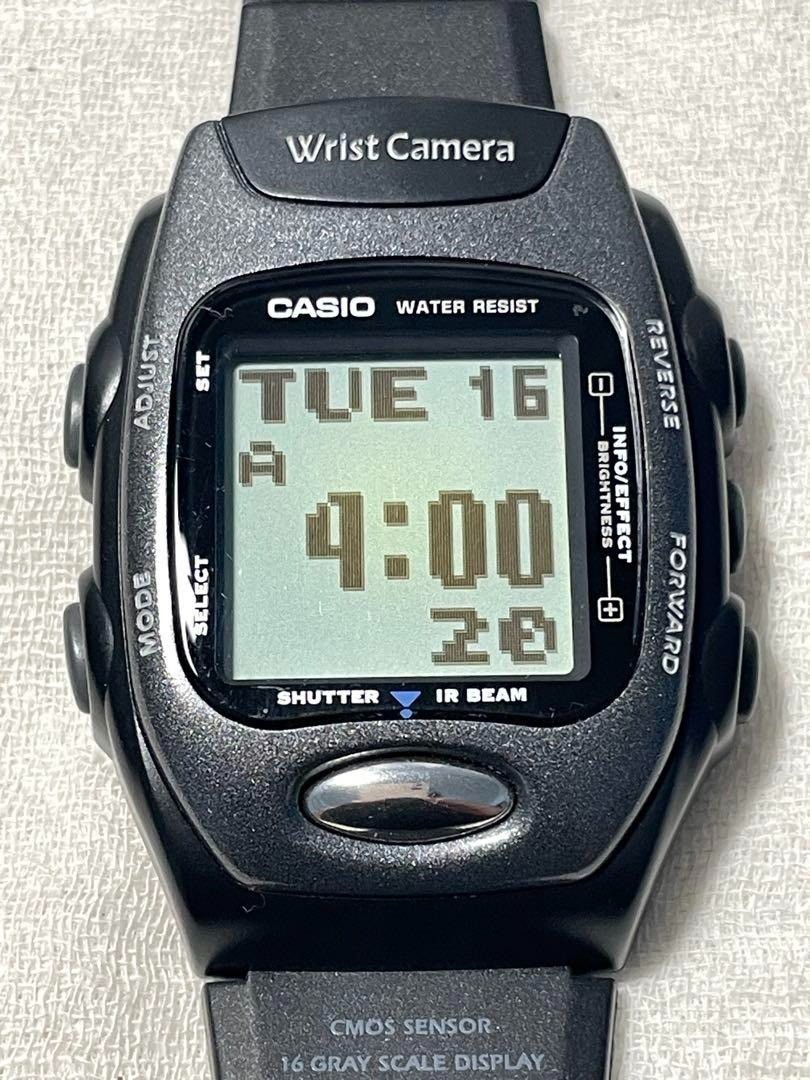 Casio Wrist Camera WQV-2 men Quartz digital Watch Japan - Rank B
