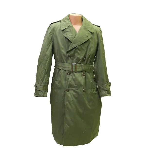 1952 AUTHENTIC ISSUE USGI OG-107 ARMY KOREAN WAR OVERCOAT TRENCH