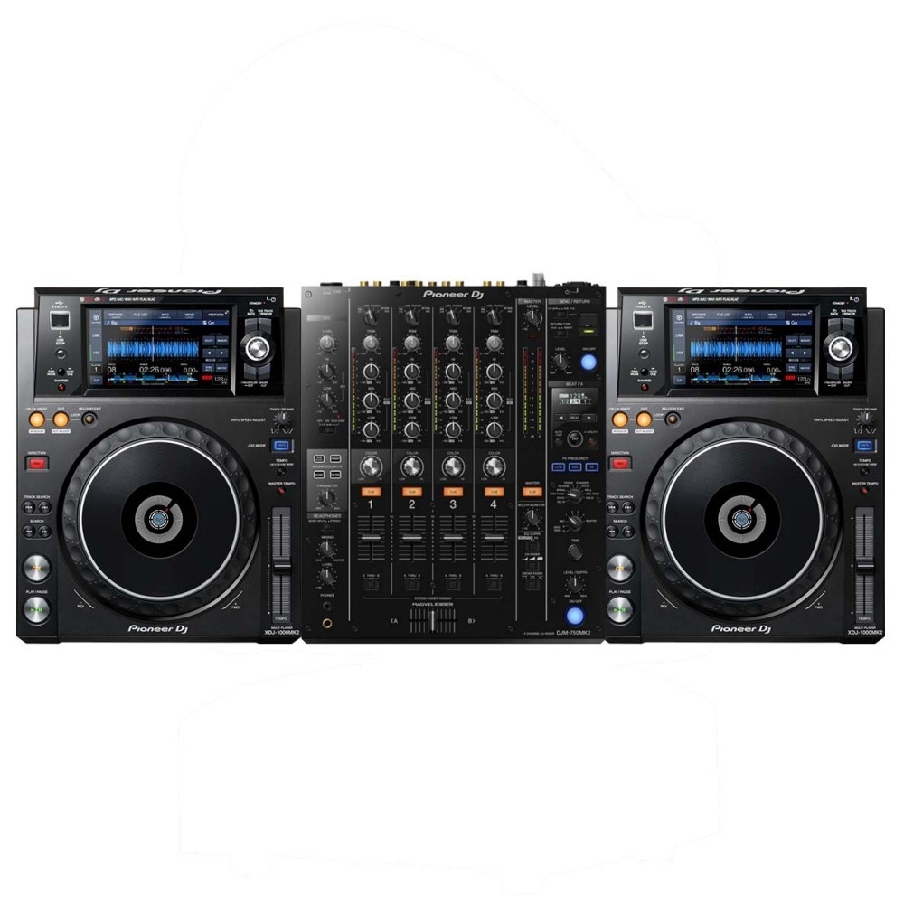 PIONEER XDJ-1000MK2 / DJM-750MK2 BUNDLE Professional Live