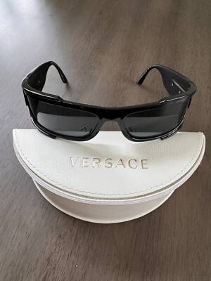 VERSACE MEDUSA BIGGIE Shield 4446 Black Narrow Wrap VE4446 Unisex