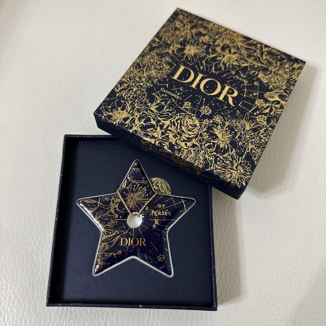 Dior Christmas Holiday Star Charm Notebook Shopper 3 Set Navy Gold