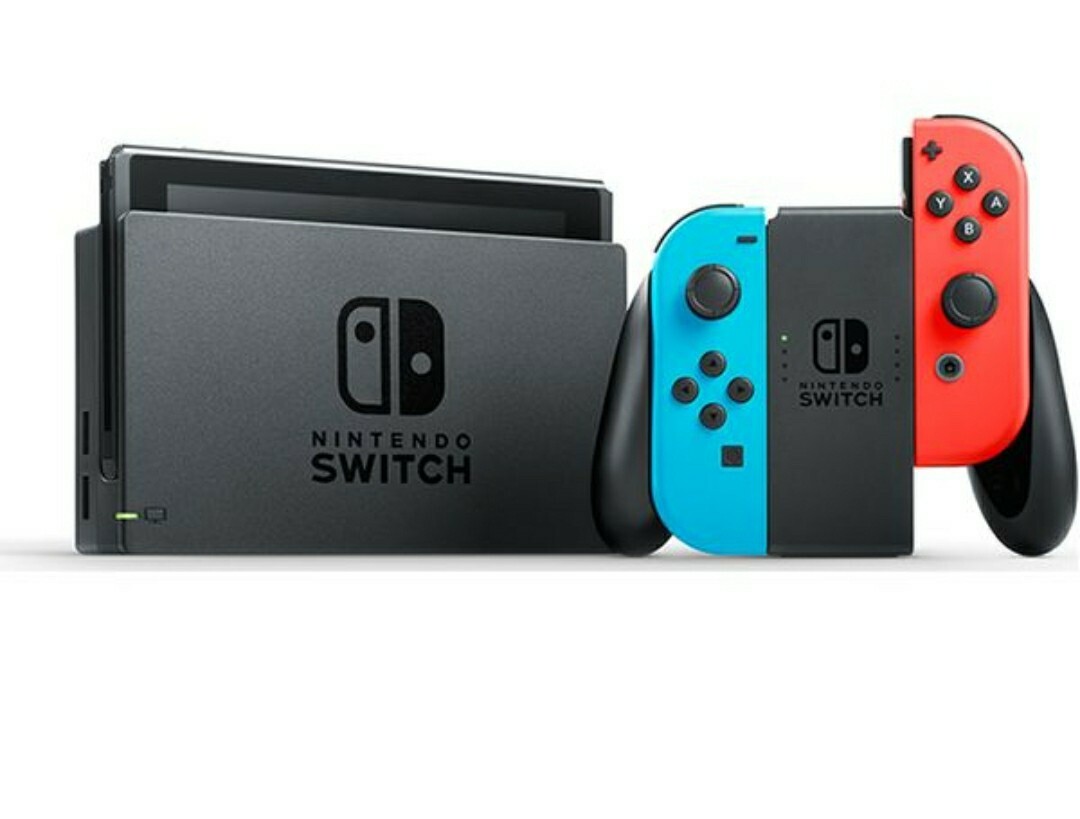Nintendo Switch HAC-001(-01) Handheld Console - 32GB - Neon Blue