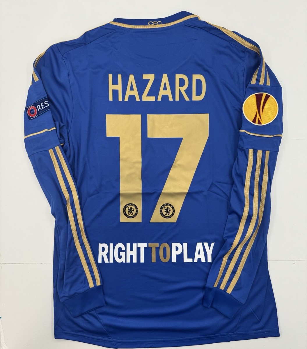 2012/13 Chelsea Home Retro Jersey Hazard #17 Long Sleeve Vintage