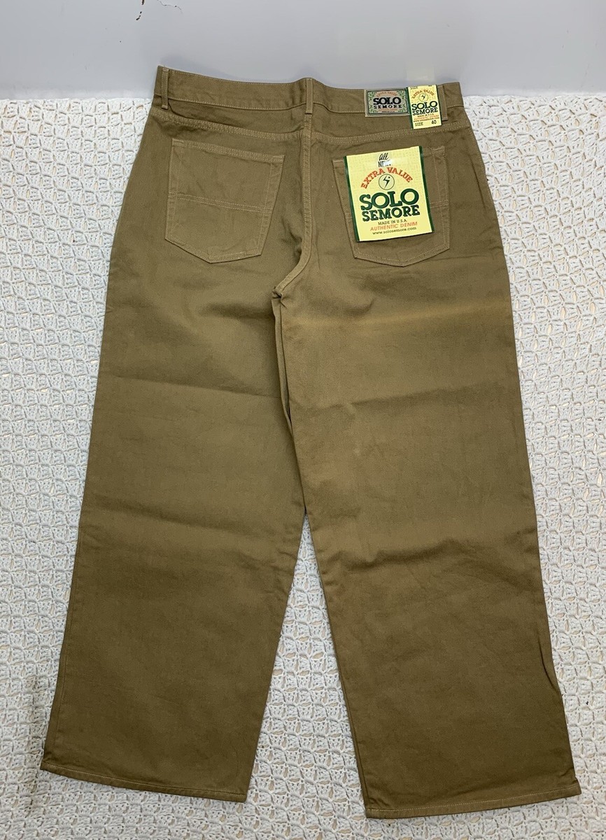 Vtg 90s Solo Semore Jeans Mens 40 Approx 39x32 Wide Baggy Skater