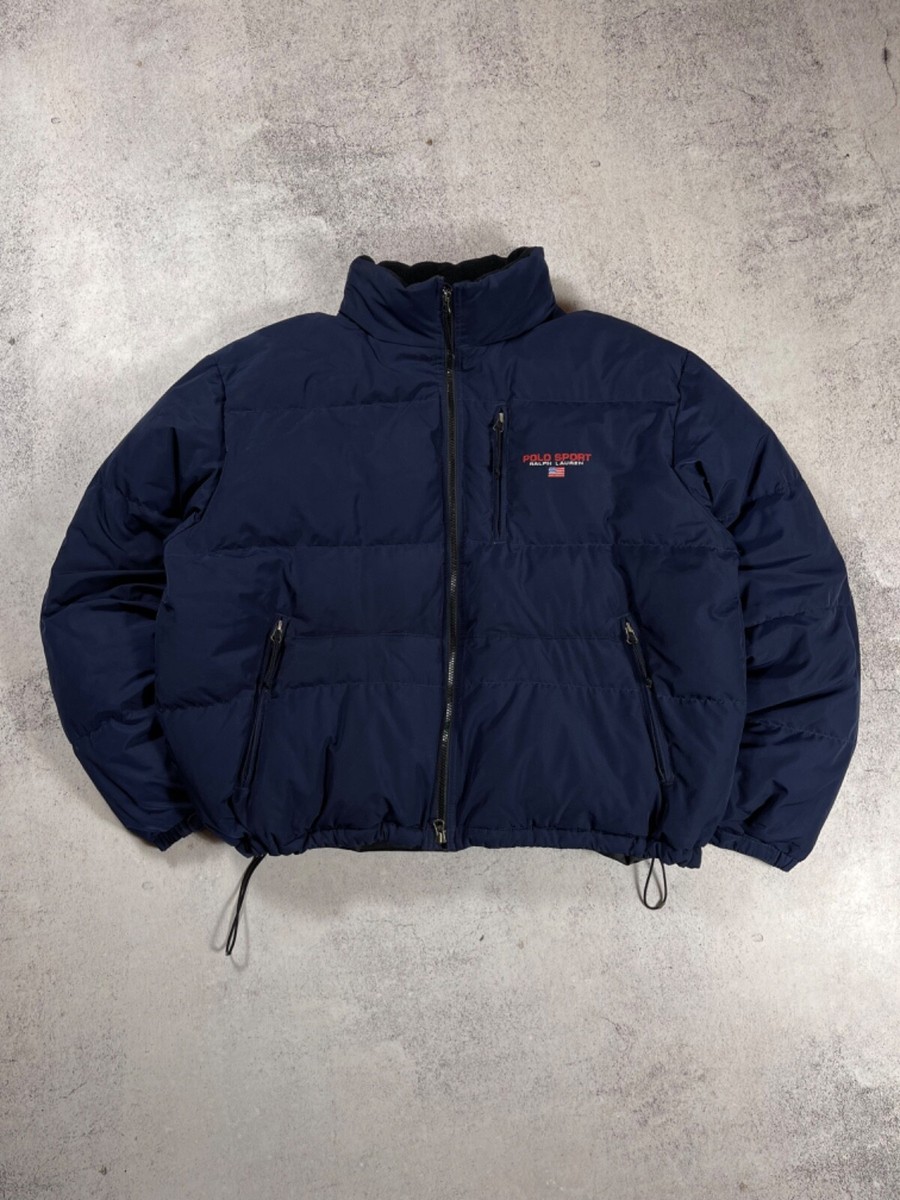 Polo Sport Ralph Lauren Men's Vintage 90s Down Puffer Navy Blue