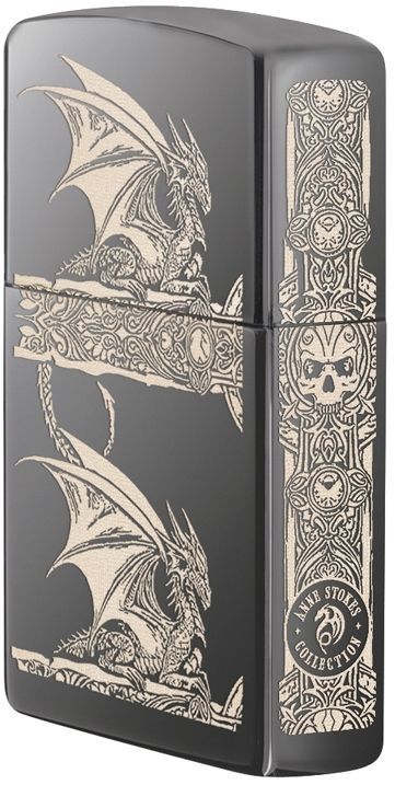 Zippo Windproof Anne Stokes Gothic Dragon Lighter, 28961, New In