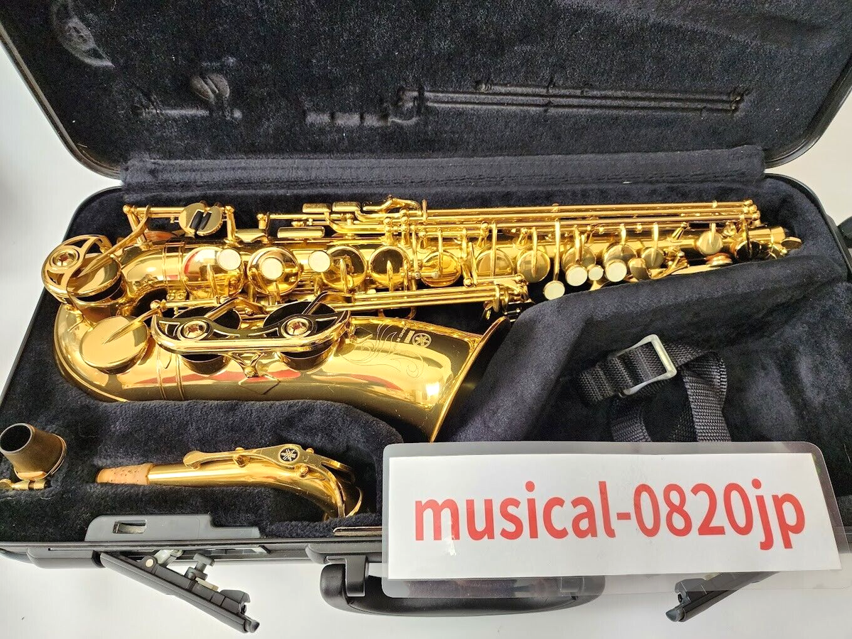 YAMAHA YAS-475 Alto Saxophone Gold Lacquer with Hard Case Musical