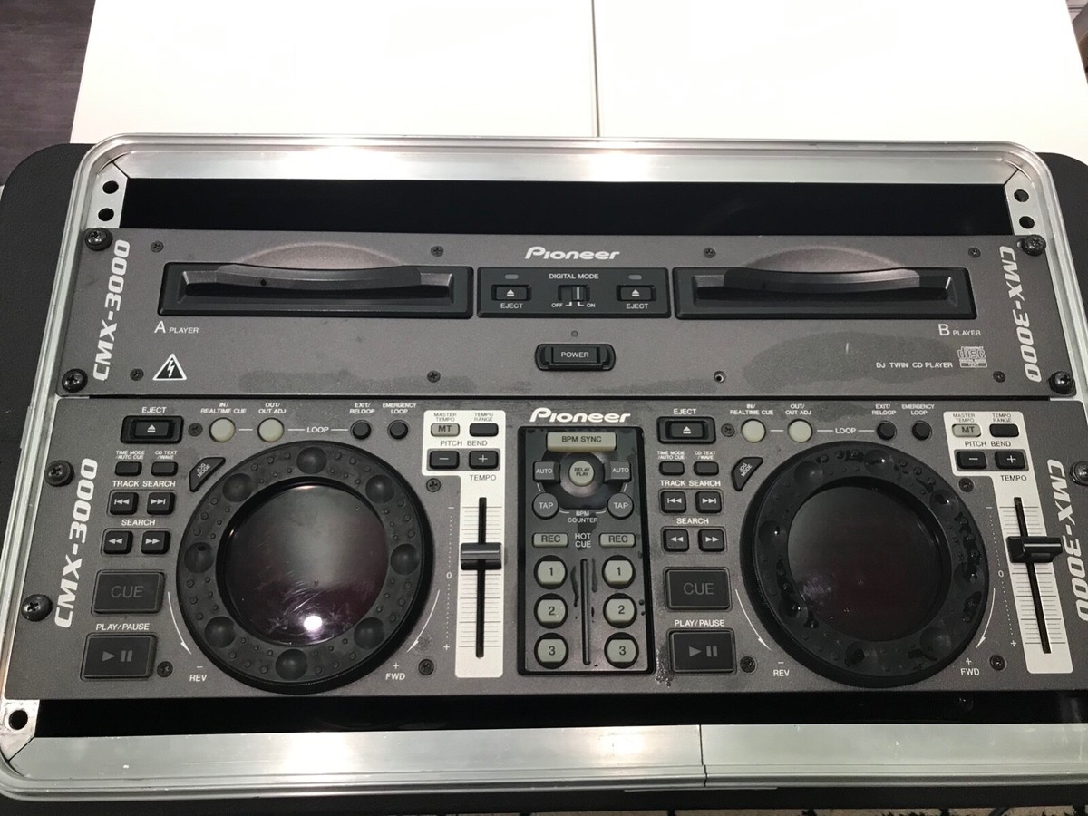 pioneer cmx-3000 professional dual dj twin cd player rack mount | eBay