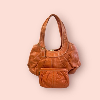 COACH Y2K Vintage Ergo Pleated Frame Kisslock Designer Satchel Bag