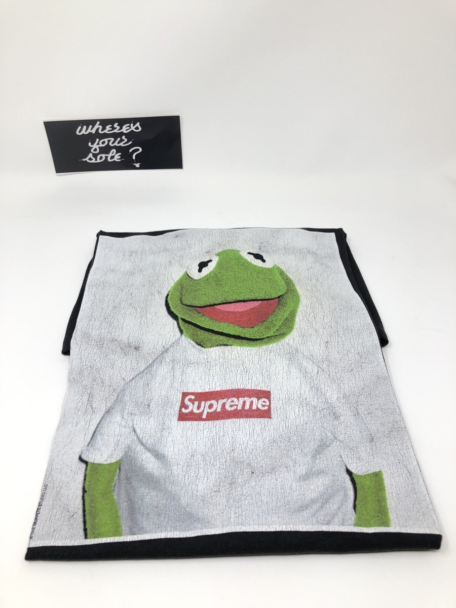 Supreme Kermit the Frog photo Tee box logo Tshirt Large L Black
