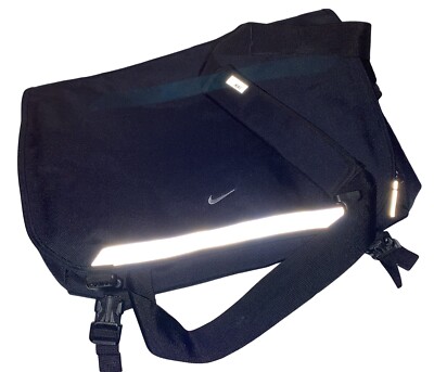 NIKE MESSENGER BAG Vintage Reflective BA1029 811 Black NEW | eBay