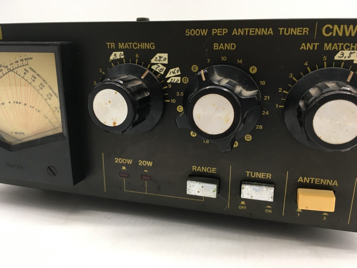 Daiwa CNW-419 200W WARC 1.8-30MHz Ham Radio Antenna Tuner complete