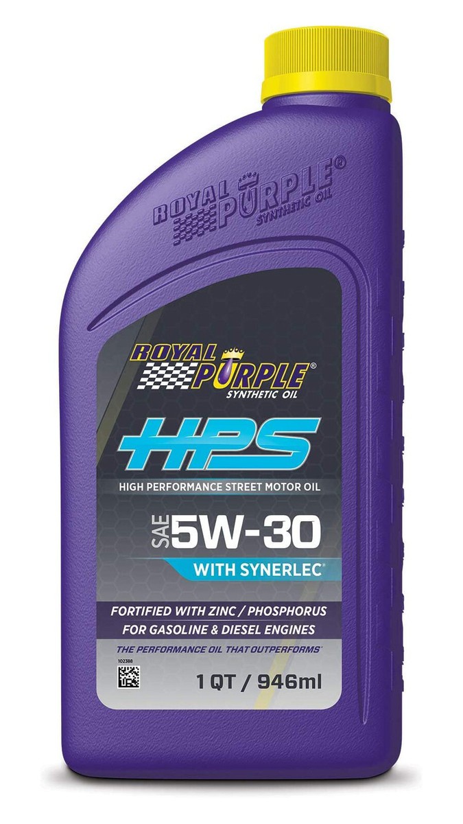 ROYAL PURPLE 5W30 HPS Zinc Phosphorus Multi-Grade Synthetic Oil