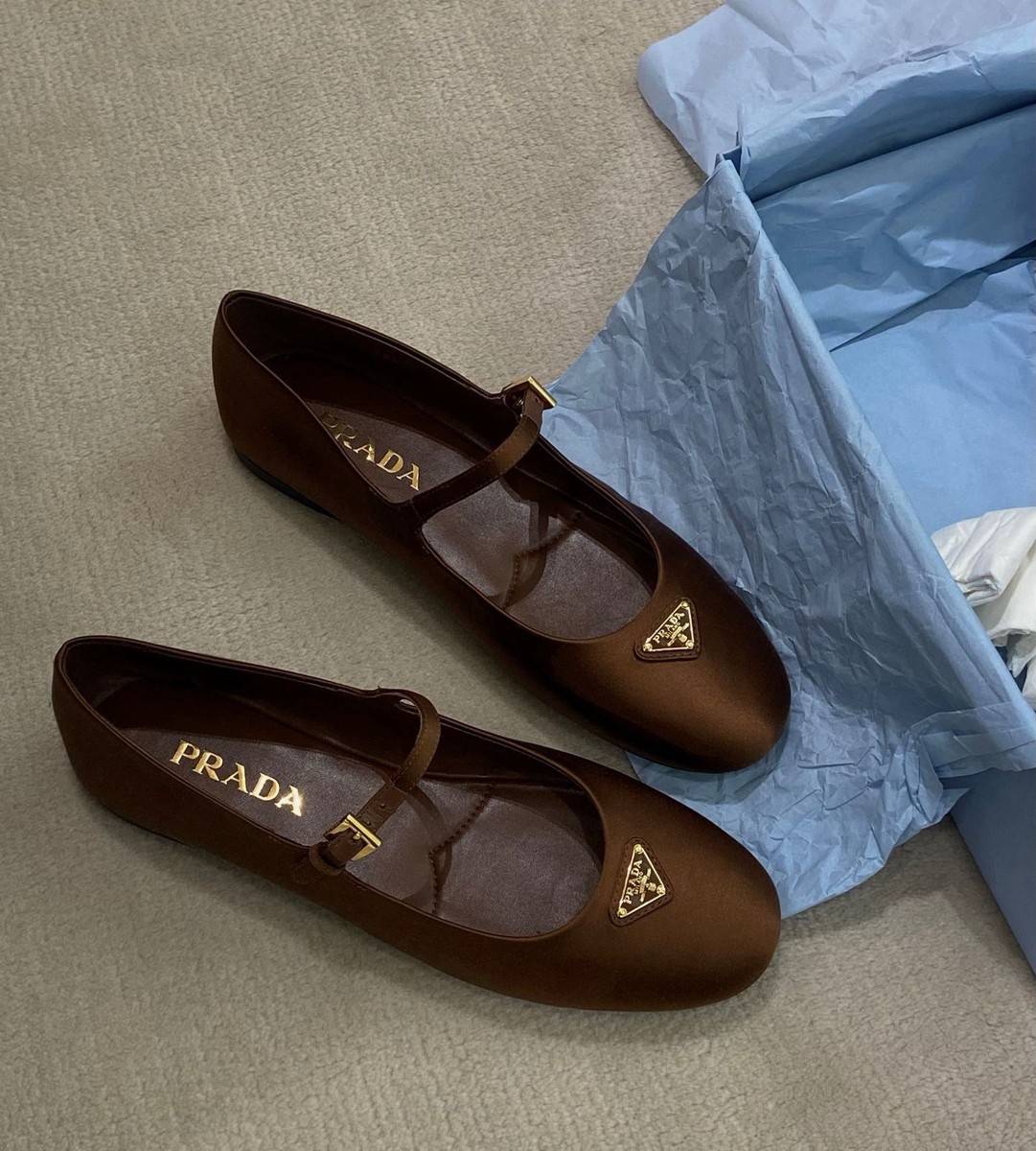 New Prada Calzature Donna Mary Jane Mary Janes Shoes Sandals Flats