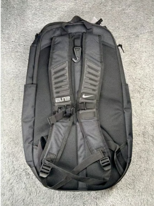 Nike Elite Hoops Pro Stripes Basketball Backpack Black Metallic