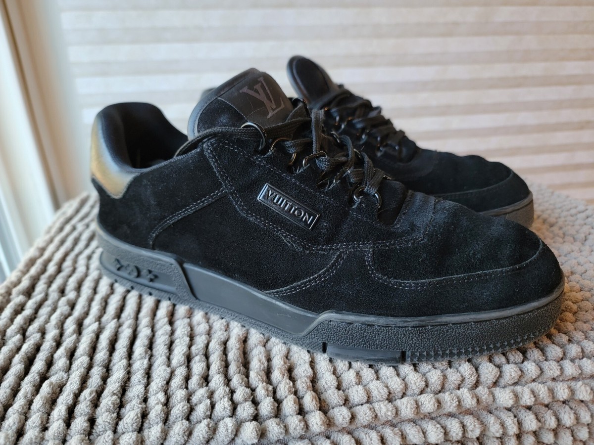 Louis Vuitton Authentic LV Trainers Sneakers Black SIZE: LV 6.5