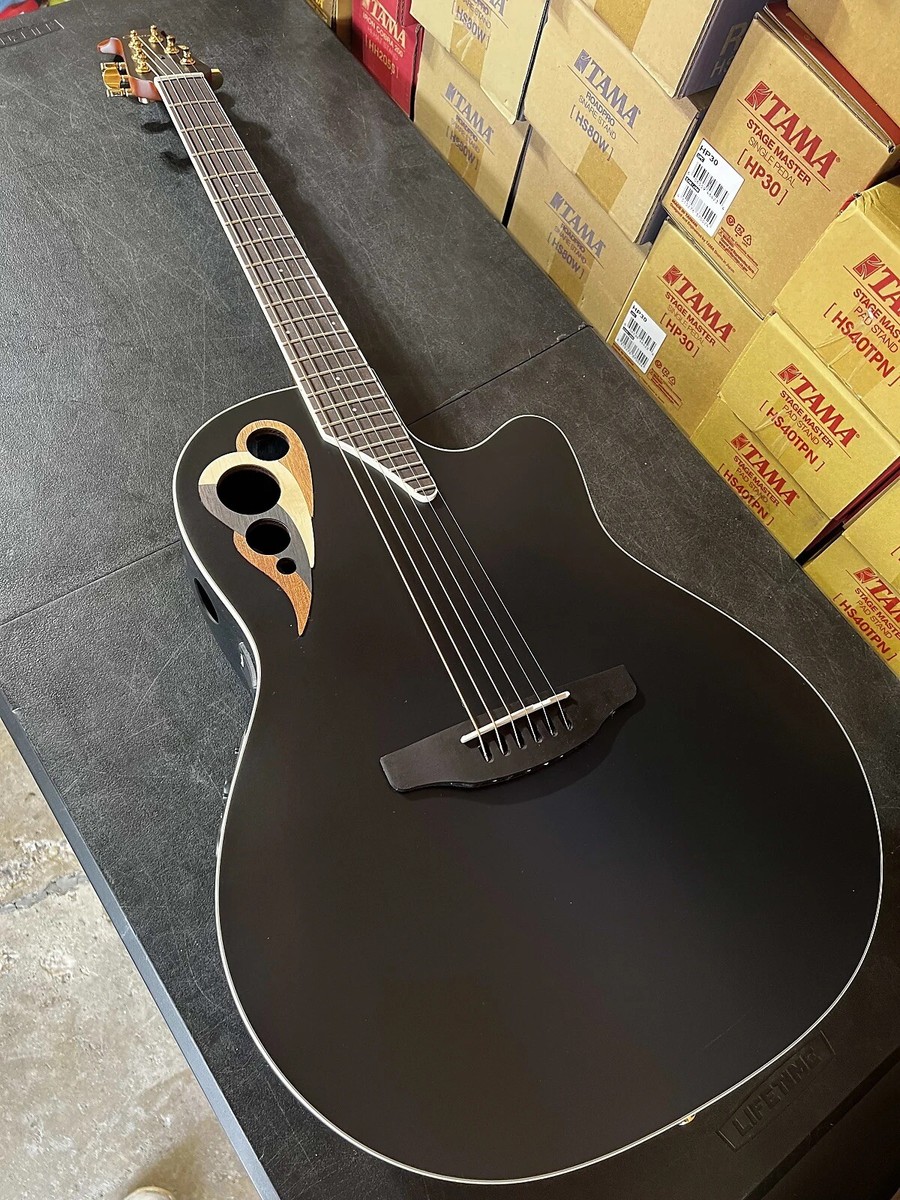 Ovation Celebrity Deluxe E-Acoustic Guitar CDX40-5-G - Black | eBay