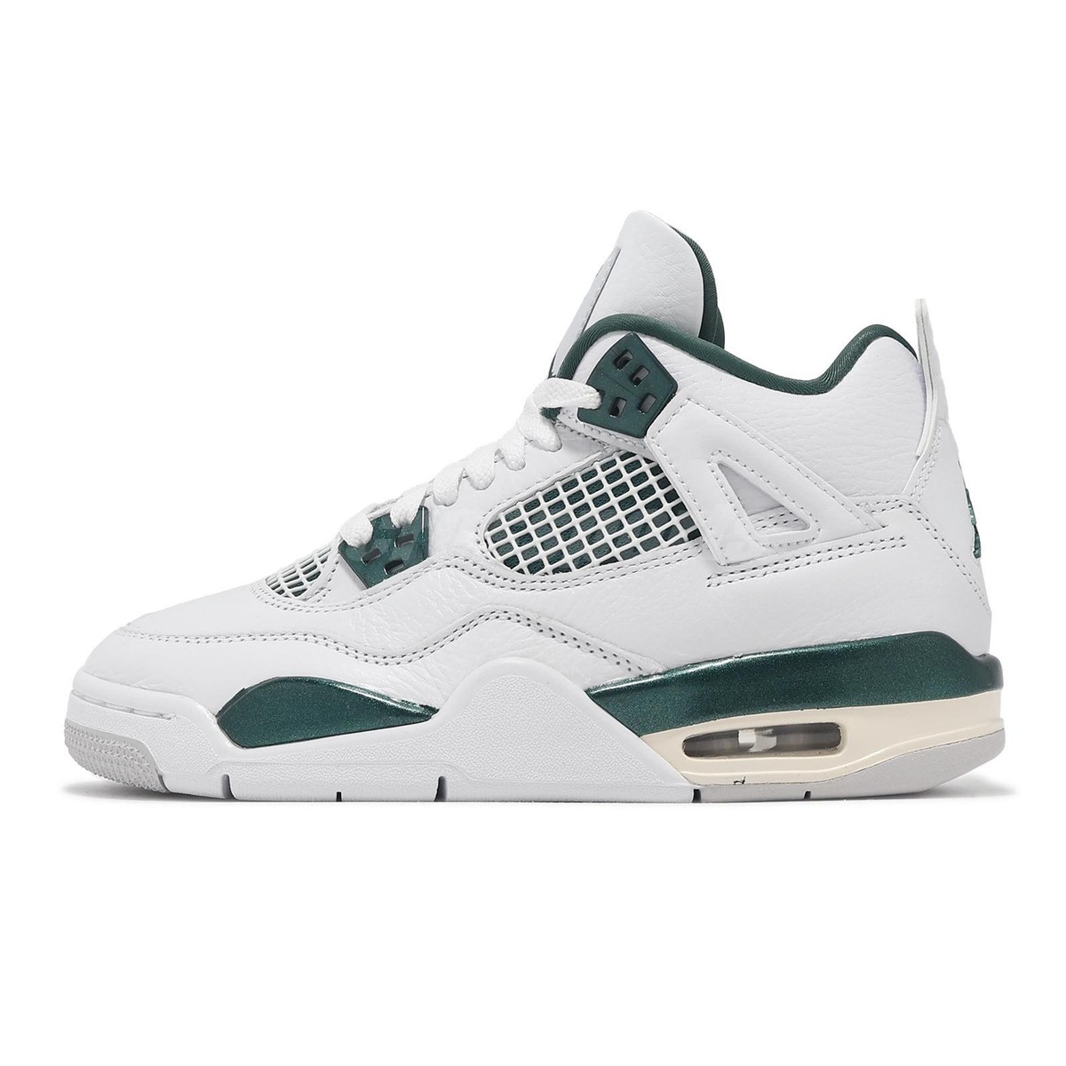 Nike Air Jordan 4 Retro Oxidized Green White Junior Kid AJ4 Casual