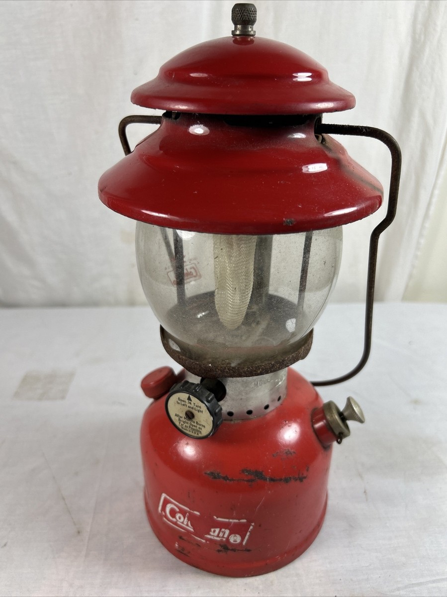 COLEMAN Model 200 A Vintage GAS LANTERN Marked 10 / 73 RED | eBay