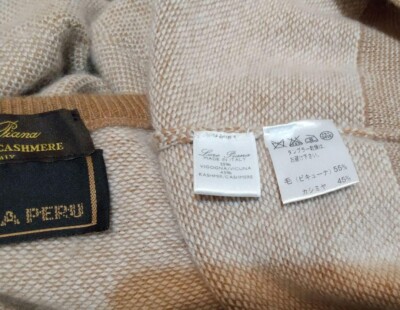 LORO PIANA VICUNA BABY CASHMERE beige brown size 50 JAPAN | eBay