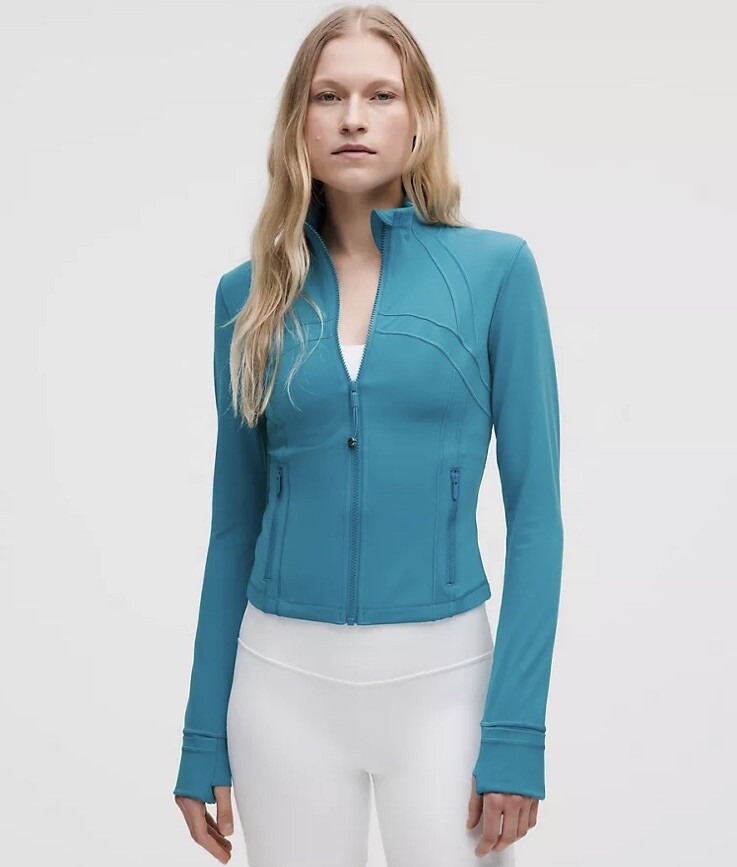 Lululemon Define Cropped Jacket Nulu-Hawaiian Blue-NWT | eBay