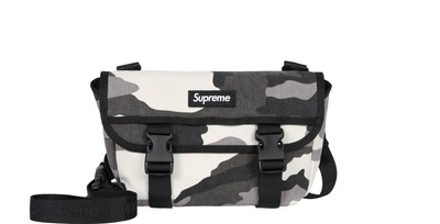 Supreme Mini Messenger Bag in Snow Camo SS25 Water resistant