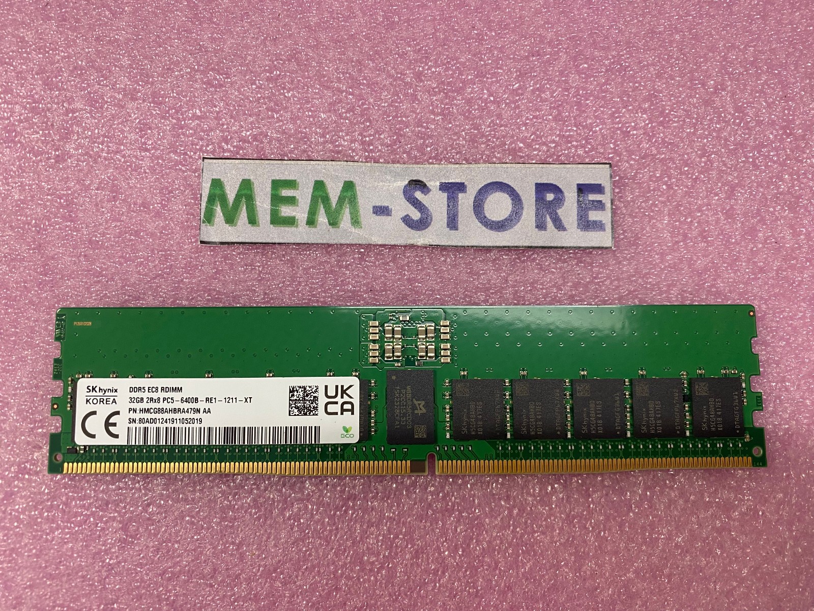 HMCG88AHBRA479N SK hynix Original 32GB DDR5-6400MHz EC8 RDIMM RAM