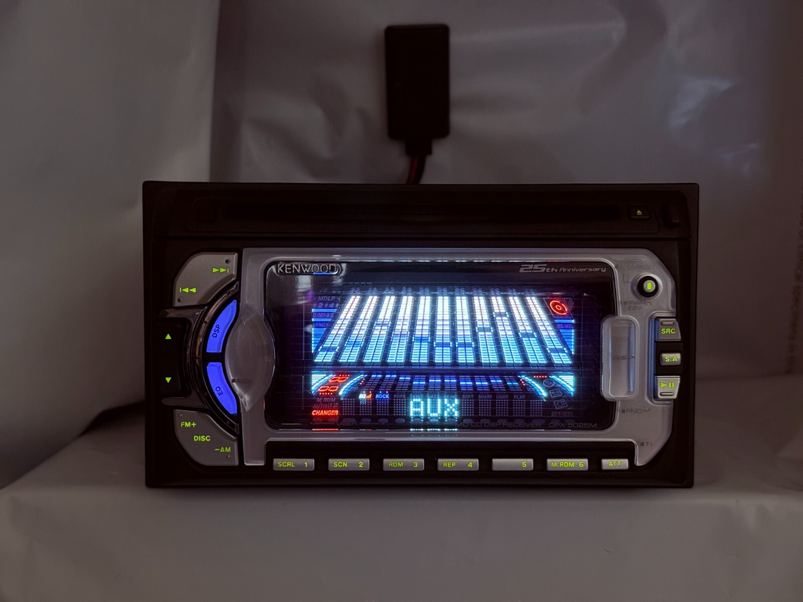 KENWOOD DPX-5025M 2DIN CD MD JDM Car Audio w/ External Bluetooth