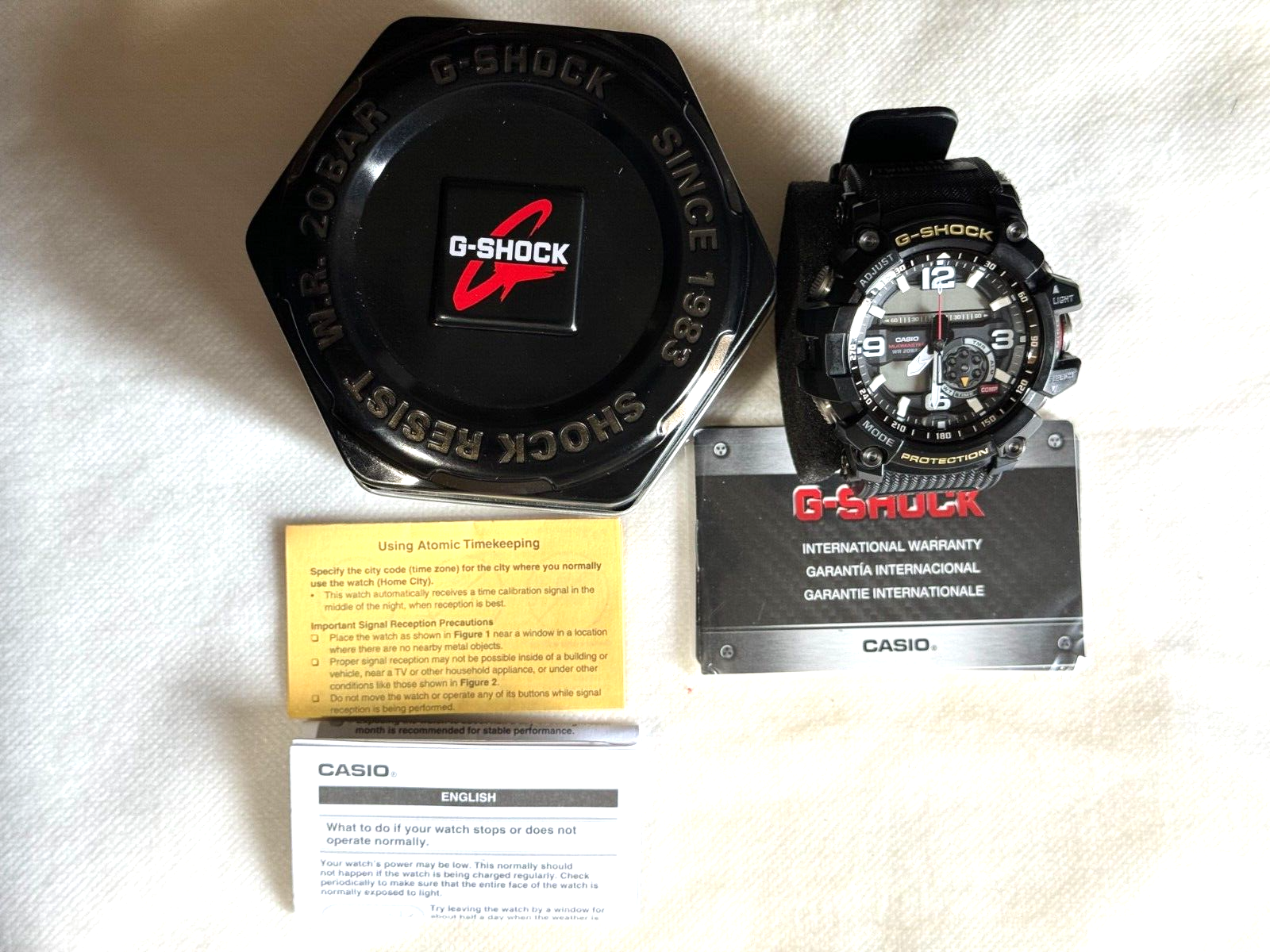 CASIO G-SHOCK MUDMASTER 5476 GG-1000 WR20Bar Stainless steel JAPAN