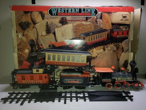 VINTAGE RARE WESTERN LINE FRONTIER RAILROAD COMPANY TRAIN SET | eBay