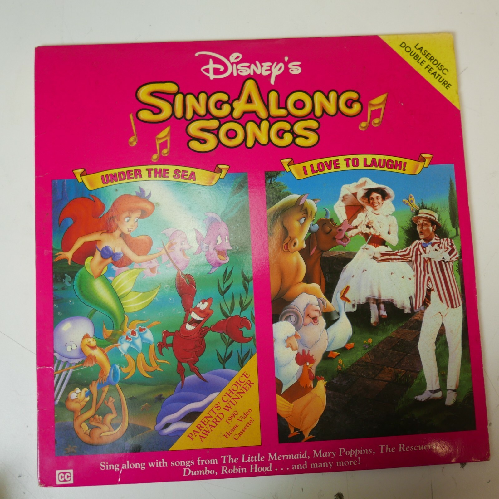 Sing Along Songs Vol 3 Under the Sea, I Love to Laugh Laserdisc