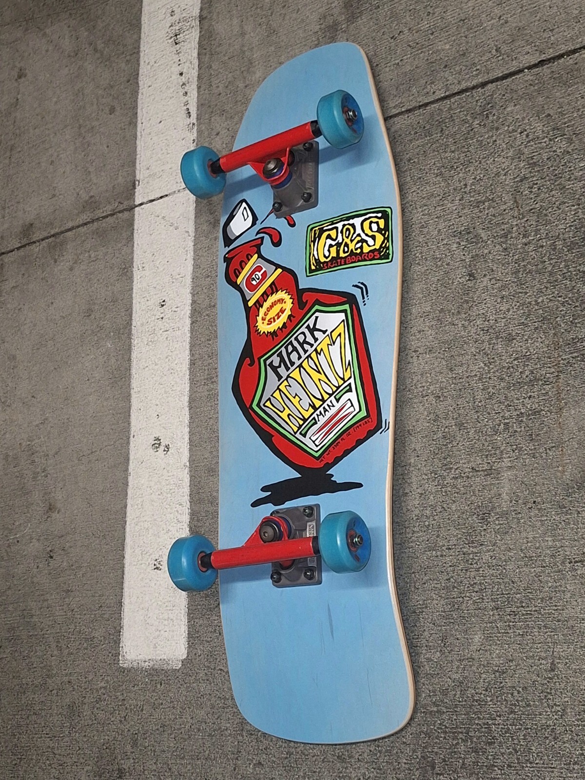 G&S Skateboards Mark Heintzman with 1991 G&S phase 2 CroMo trucks