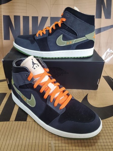 Nike Air Jordan 1 MID SE Craft Anthracite Olive Fd6817-003 Men's