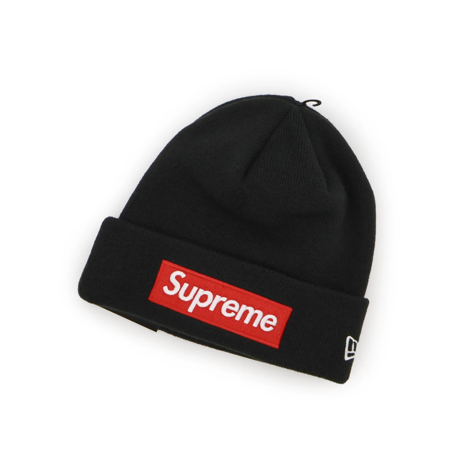 Supreme New Era Box Logo Beanie Black Red FW22 | eBay