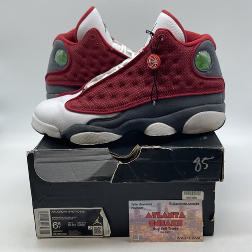 Size 6.5Y - Jordan 13 Red/White - DJ5982600 Red Grey White Black