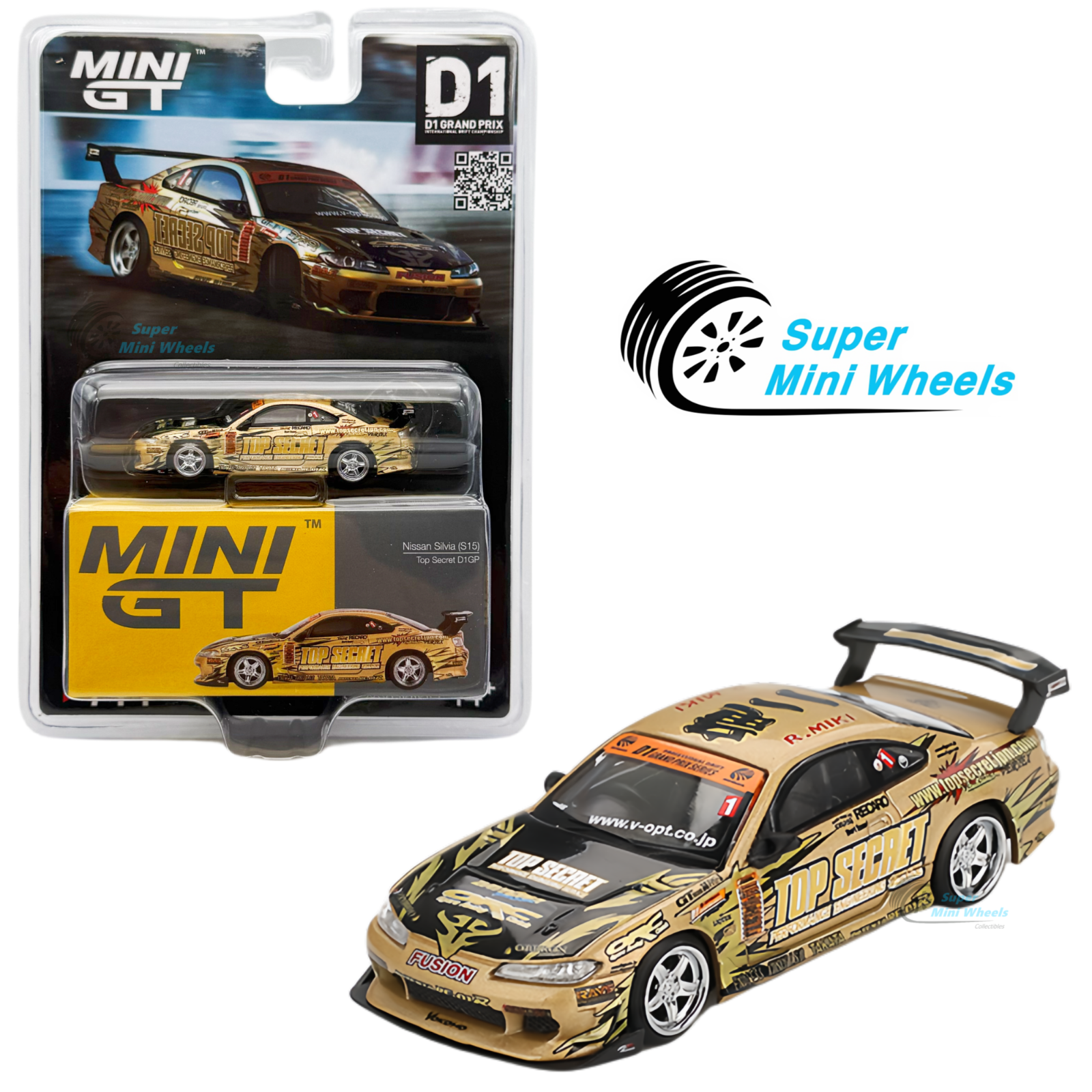 Mini GT 1:64 Nissan Silvia (S15) Top Secret D1GP #714 | eBay