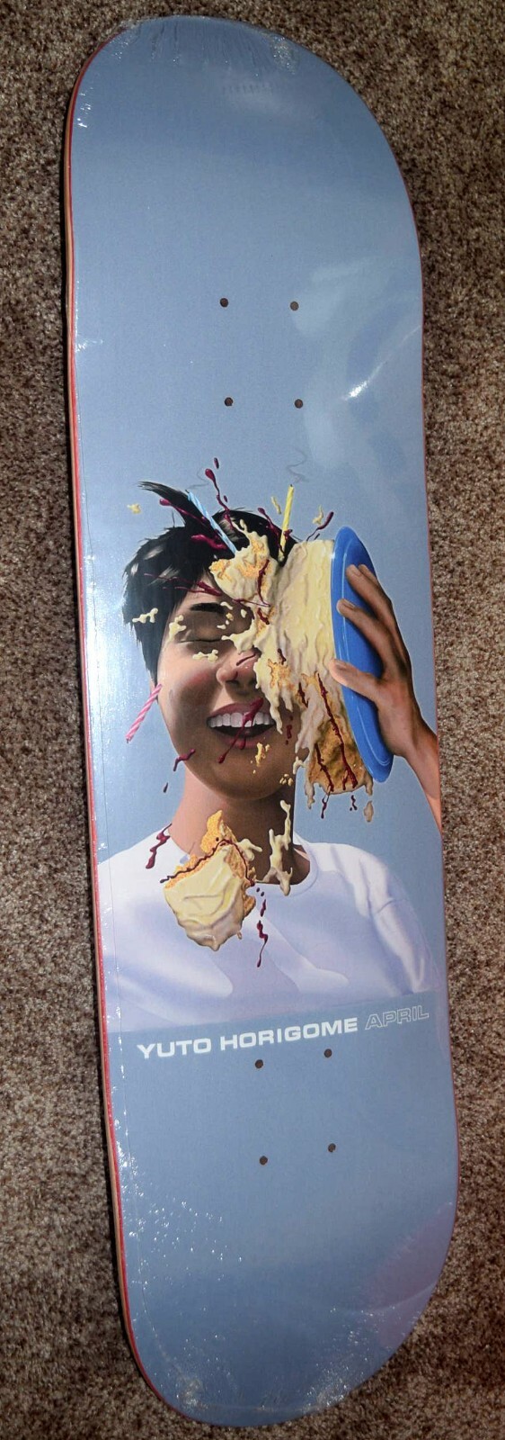 Yuto Horigome April Cake 8.25 Skateboard Deck - New - Olympic Gold