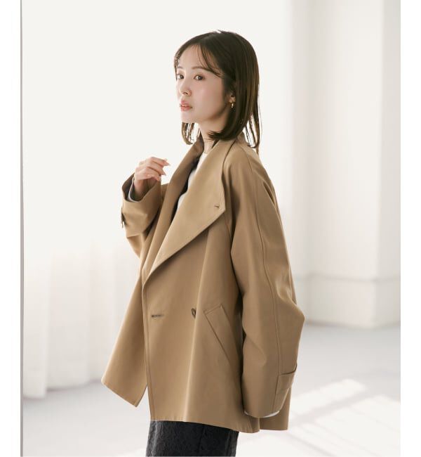 追加予約》コットンダブルクロススタンドショートコート（NOBLE