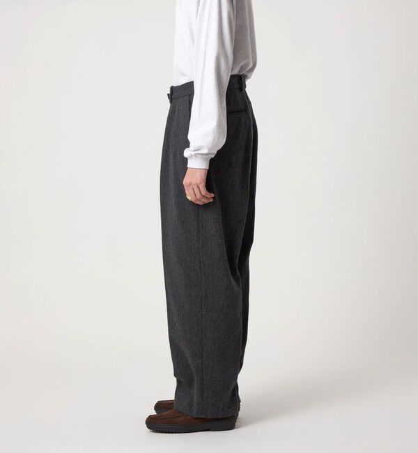 Steven Alan＞ クッキークロス インツープリーツ ドレス トラウザーズ