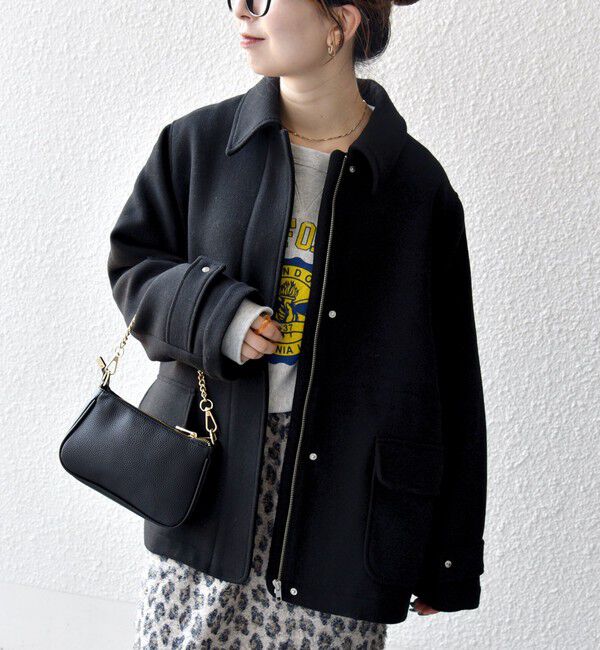 LANCER/ランサー SLOBE別注 フェイクレザーブルゾン（SLOBE IENA