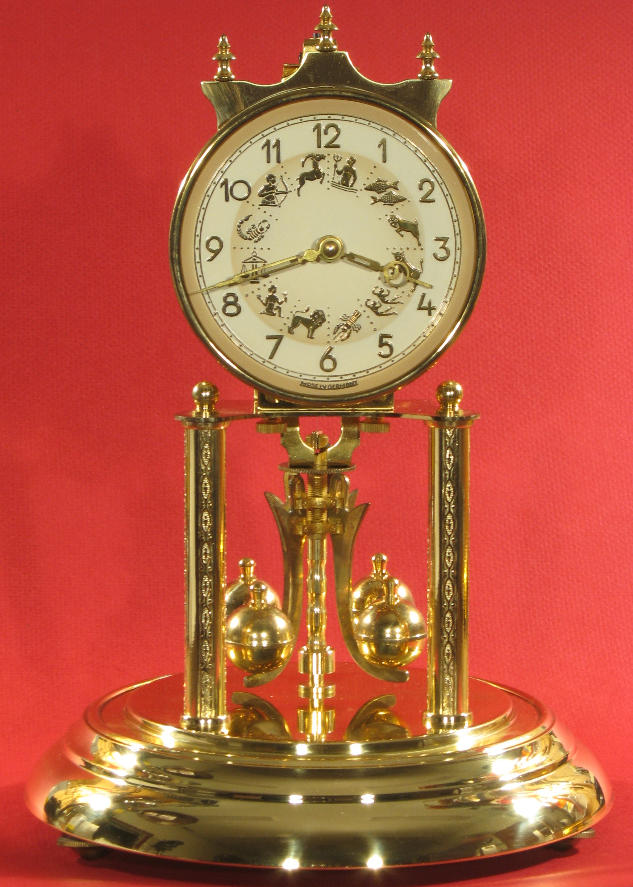 Kern Standard 400 Day Clock with Zodiac Dial – ClockInfo.com