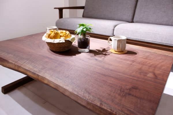 無垢一枚板作品紹介】ウォールナット一枚板ローテーブル | 近藤工芸BLOG